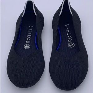 Rothy’s Black Halo Flats (Size 7.5, Fits size 7)